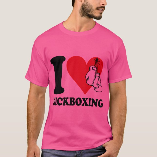 I Love Kickboxing T-Shirt (Front)