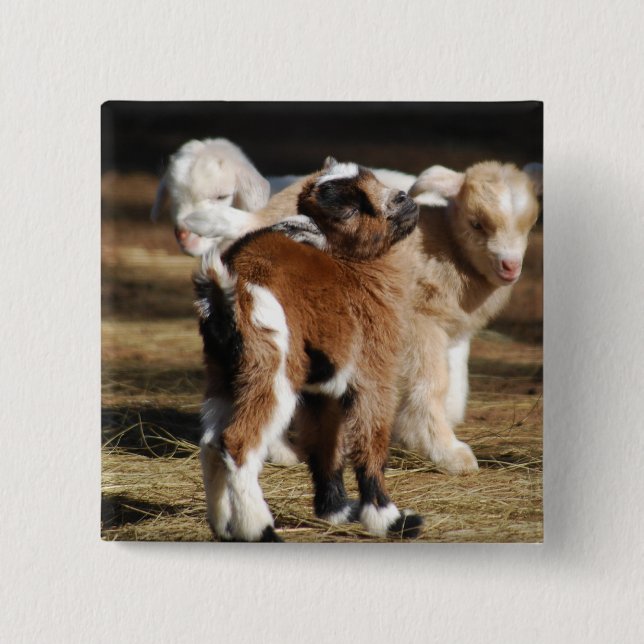 I Love Kids 15 Cm Square Badge (Front)