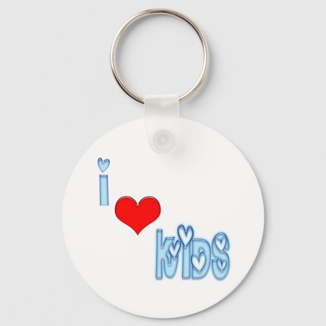 I Love Kids Keychain (Front)