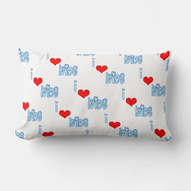 I Love Kids Pillow (Front)