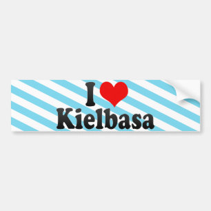 I Love Kielbasa Bumper Sticker