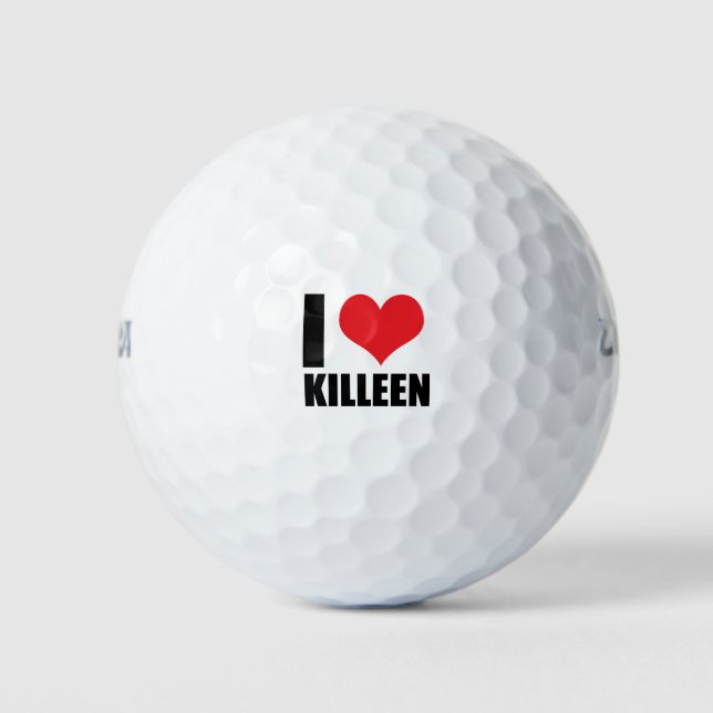 I love Killeen Golf Balls (Front)