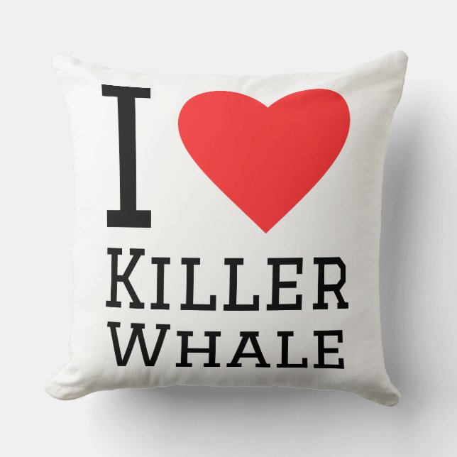 I love killer whale cushion (Front)
