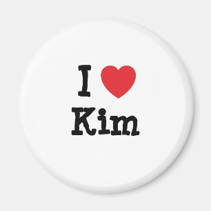 I love Kim heart T-Shirt Magnet