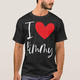 I Love Kimmy Name Personalised Girl Woman BFF Hear T-Shirt