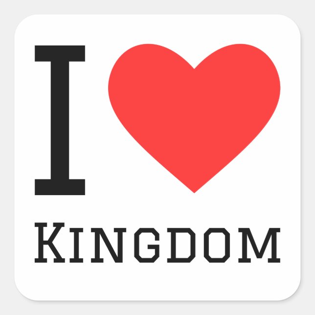 I love kingdom square sticker (Front)