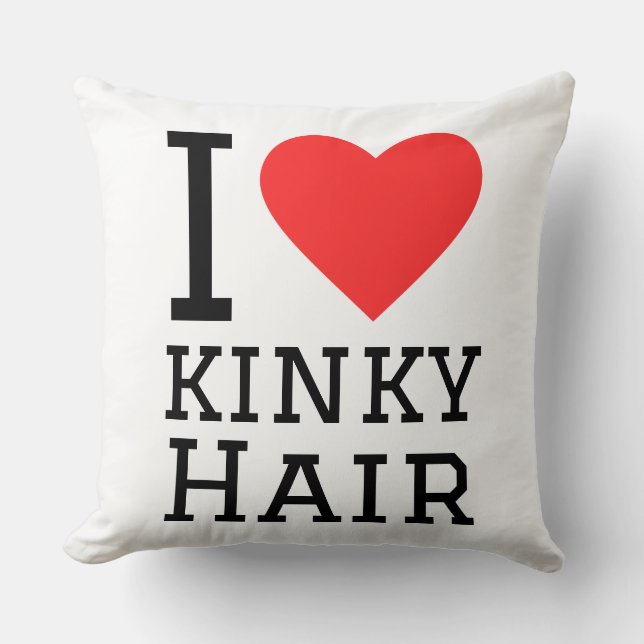 I love kinky hair cushion (Front)