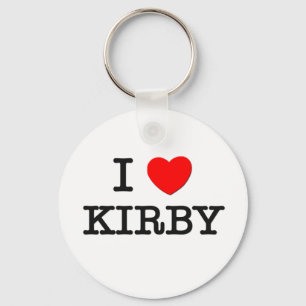 I Love Kirby Key Ring