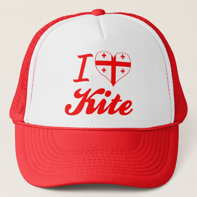 I Love Kite, Georgia Trucker Hat (Front)