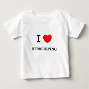I Love Kitesurfing Baby T-Shirt