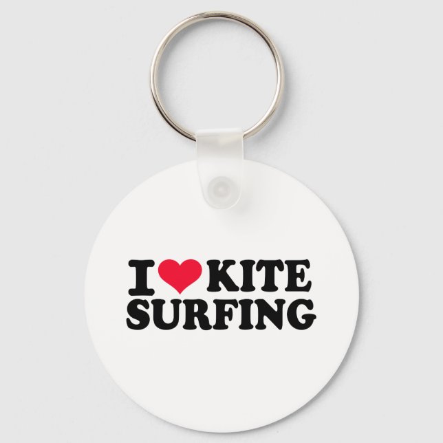 I love Kitesurfing Key Ring (Front)