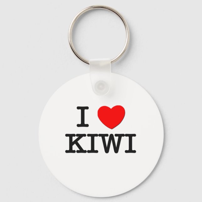 I Love KIWI ( food ) Key Ring (Front)