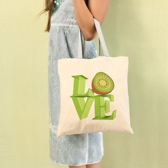 I LOVE KIWI(Kiwi Fruits/Kiwi Berry) Tote Bag (Creator Uploaded)