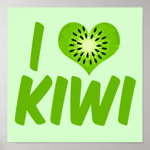 I Love Kiwi Poster