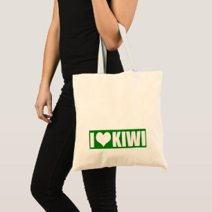 I love kiwi  tote bag