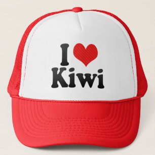 I Love Kiwi Trucker Hat