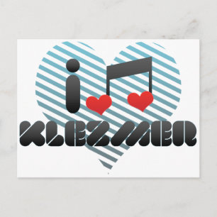 I Love Klezmer Postcard