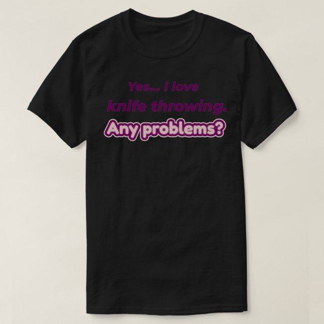 I love Knife Throwing Classic TShirt (Design Front)