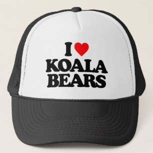 I LOVE KOALA BEARS TRUCKER HAT