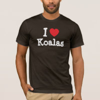 I love Koalas heart custom personalised