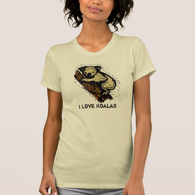 I Love Koalas T-shirt (Front)
