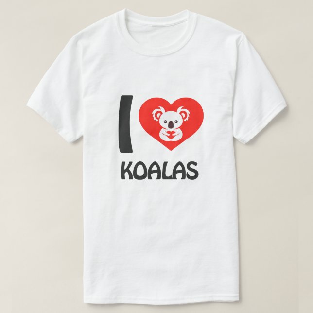 I love Koalas T-Shirt (Design Front)