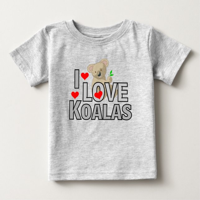 I Love Koalas Toddler/Kids Tee (Front)