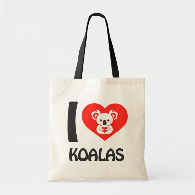 I love Koalas Tote Bag (Front)