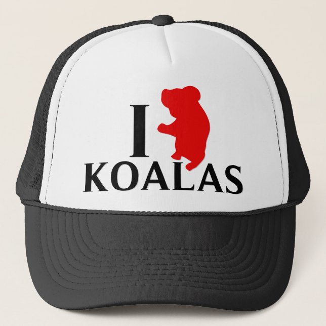 I Love Koalas Trucker Hat (Front)