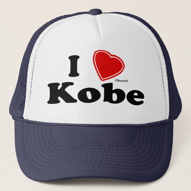 I Love Kobe Trucker Hat (Front)