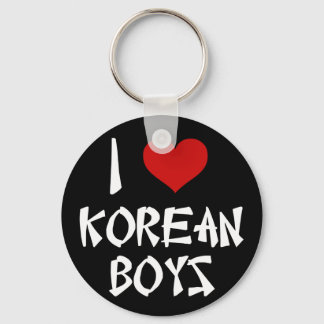 I Love Korean Boys Key Ring