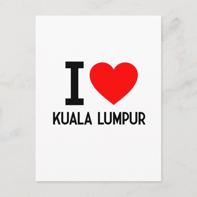 I Love Kuala Lumpur Postcard (Front)