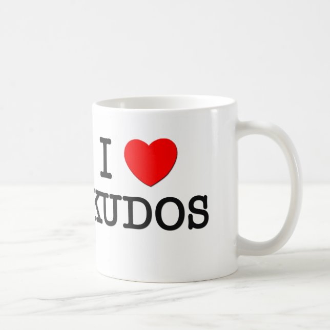 I Love Kudos Coffee Mug (Right)