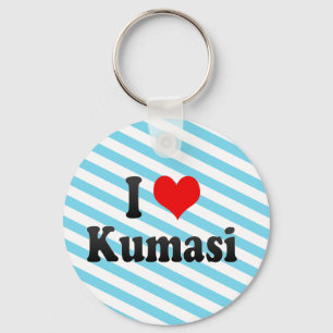 I Love Kumasi, Ghana Key Ring