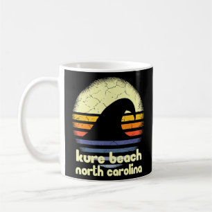 I Love Kure Beach North Carolina Ocean Wave Nc Coffee Mug