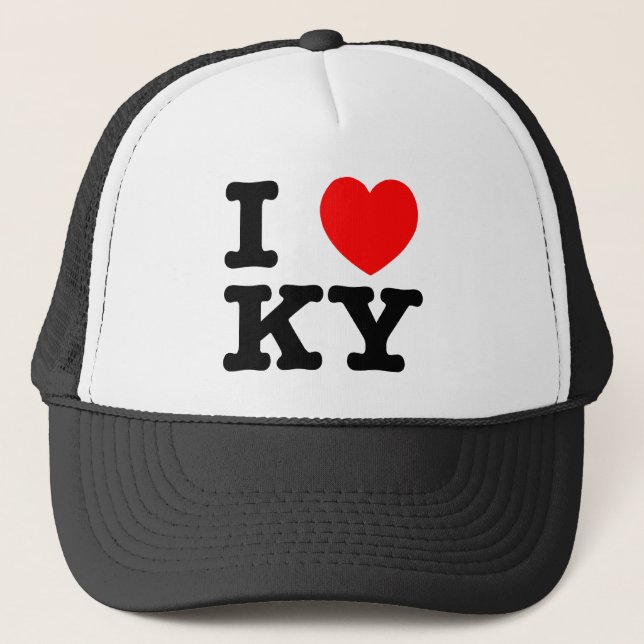 I Love KY Trucker Hat (Front)