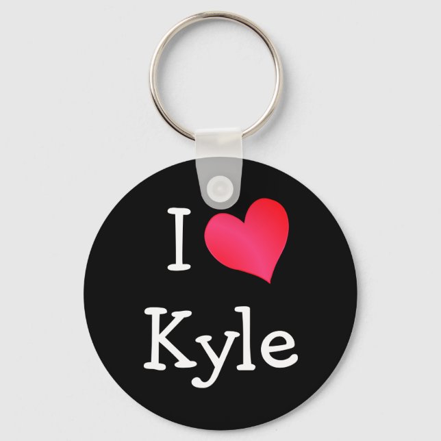 I Love Kyle Key Ring (Front)