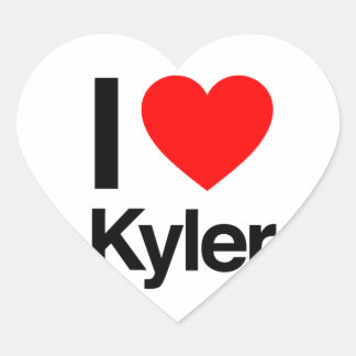 i love kyler heart sticker