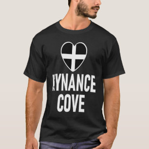 I Love Kynance Cove Cornwall Flag Heart Saint Pira T-Shirt