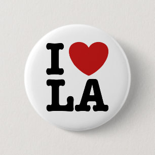 I Love LA 6 Cm Round Badge