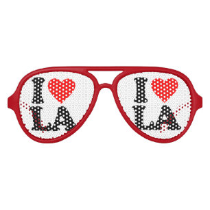 I LOVE LA AVIATOR SUNGLASSES