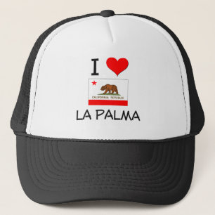 I Love LA PALMA California Trucker Hat