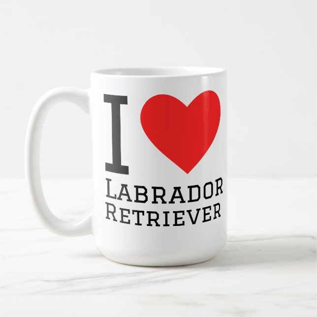 I love labrador retriever coffee mug (Left)