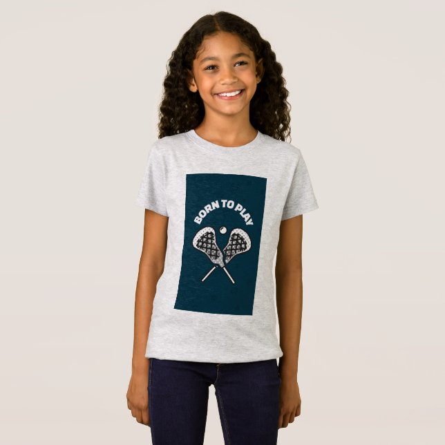 I LOVE LACROSSE! GREAT FOR KIDS :) T-Shirt (Front Full)