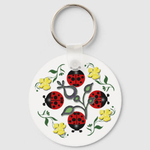 I Love Ladybugs Key Ring
