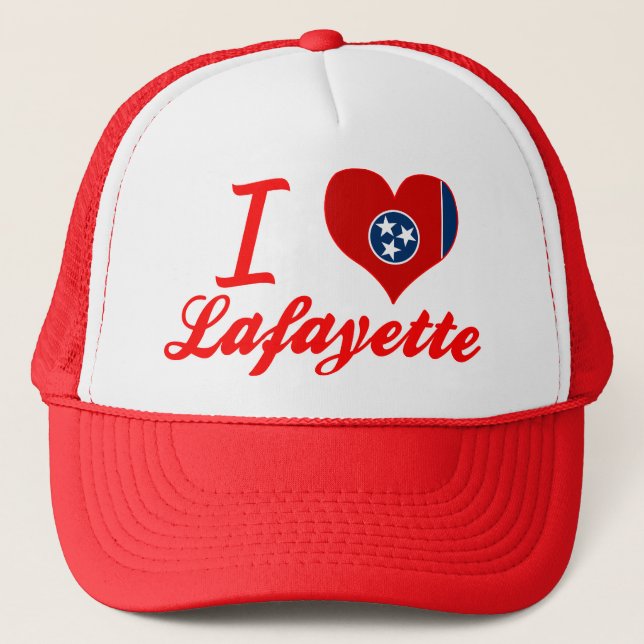 I Love Lafayette, Tennessee Trucker Hat (Front)