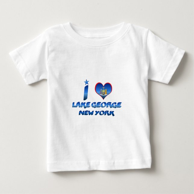 I love Lake George, New York Baby T-Shirt (Front)