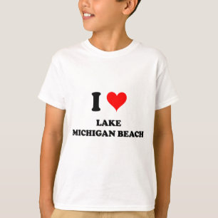 I Love Lake Michigan Beach Michigan T-Shirt