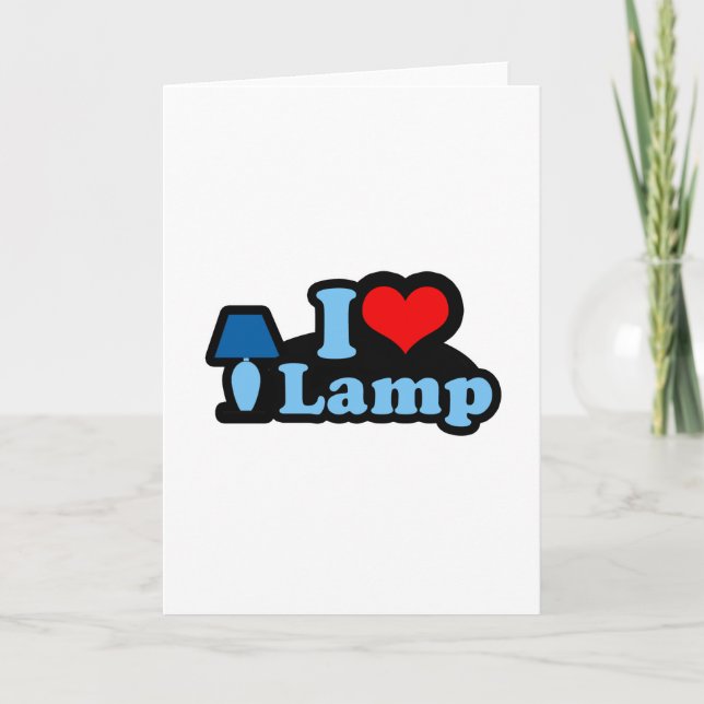 I Love lamp Card (Front)