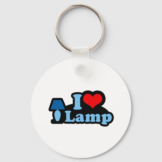 I Love lamp Key Ring (Front)